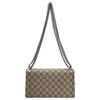 Gucci Dionysus Tigerkopf Nieten Doppel G Logo Aufdruck Leinwand und Leder Patchwork Muschel Tasche