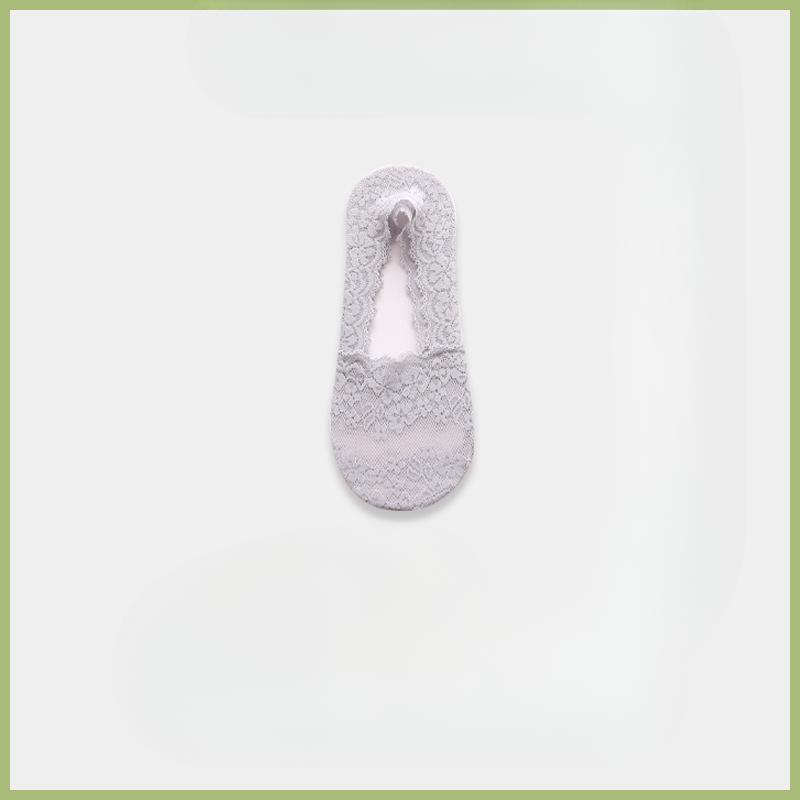 Female Spring and Summer Thin Lace Lace Non Slip Do Not Fall with Shallow Mouth Invisible Socks