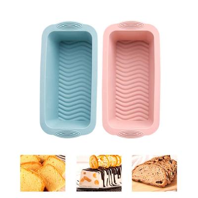 Conjunto de Formas para Pão de Silicone Antiaderentes Moldes para Assar Pão Retangular Flexível para Bolos Caseiros Pães Bolo de Carne e Mais