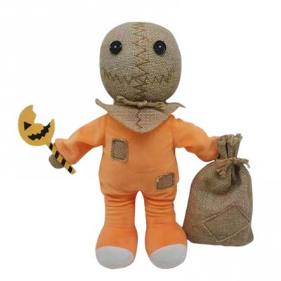 36CM Halloweenská plyšová hračka Sam Trick'r Treat Plyšové hračky neprovokují děti Halloween Party Panenka Měkká vycpaná panenka