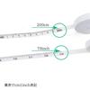 XSAJU 2m White Tape Measure, Set of 2, One-Touch Rewind, Double Graduations, Sewing Measurement