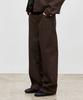 Base Moment Non-Faded Curved Denim Pants Brown