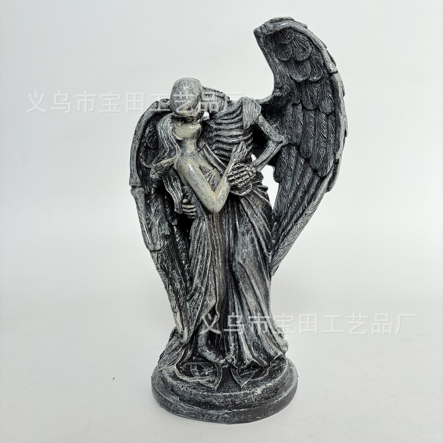 

Новая статуэтка из смолы Падший ангел Поцелуй смерти Украшение для вечеринки Украшение