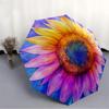 1pc Sunflower Bloom Automatic Folding Umbrella - 8-Rib Compact Travel Umbrella Durable & Portable for Outdoor Use, Perfect Gift017