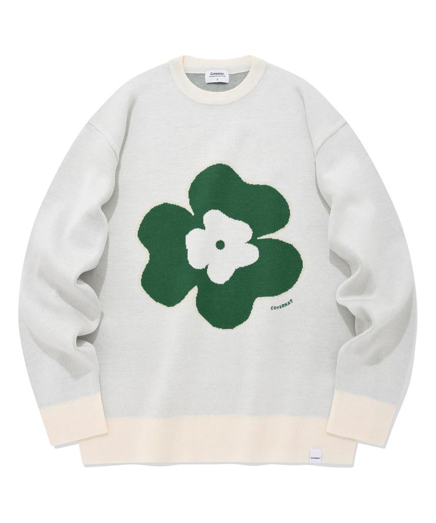 COVERNAT Clover Crewneck Knit Ivory