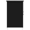 Black Outdoor Roller Blind 60 x 250 cm Fabric and Aluminum