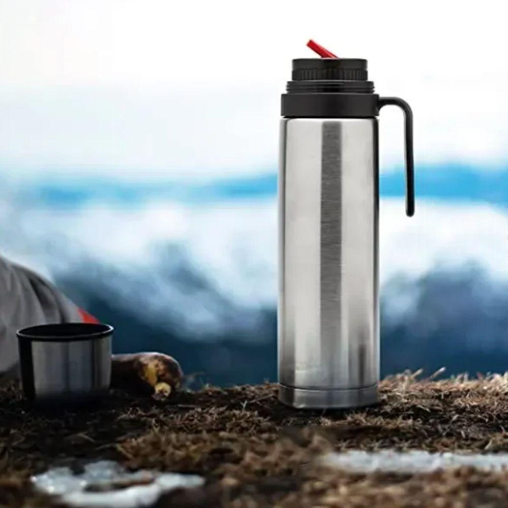 Termo Botella para Yerba Mate de Acero Inoxidable Doble Pared Aislado Botella de Agua Taza Térmica Viaje