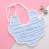 6 Layer Muslin Cotton Baby Bibs With Ties Newborn Soft Absorbent Drool Bibs For Infants Saliva Towel Burp Cloth