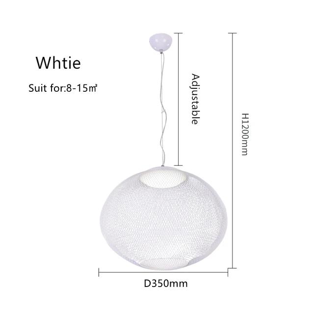 Modern Design Restaurant Pendant Light Metal Mesh LED Ball Light Living Room Dining Table Hotel Villa Home Decoration Lighting