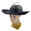 Sombrero de Pirata Vintage con Pluma y Accesorio para Disfraz de Halloween y Eventos Temáticos