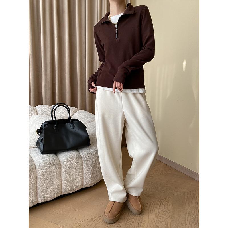 Sinan American Casual Флисовый свитер-пуловер с полумолнией SN4932 2698₽