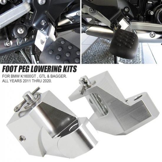 Motorcycle Driver Foot Peg Lowering Kits For BMW K1600GT/GTL Driver Lower 1.5