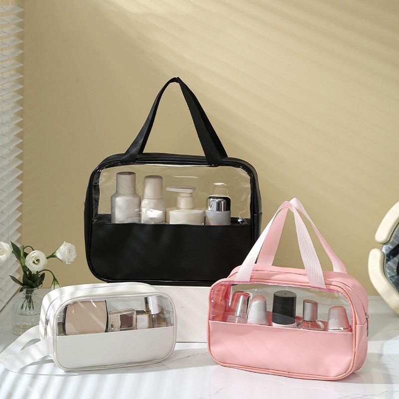 Portable Travel Cosmetic Bag Women Transparent Makeup Bag Large-Capacity Bath Wash Bags Multifunction Waterproof Storage Case