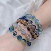 Shattered Star Glass Bracelet: Cosmic Black, Purifying Starry Sky, Star-Coloured Bracelet and Bead Strands