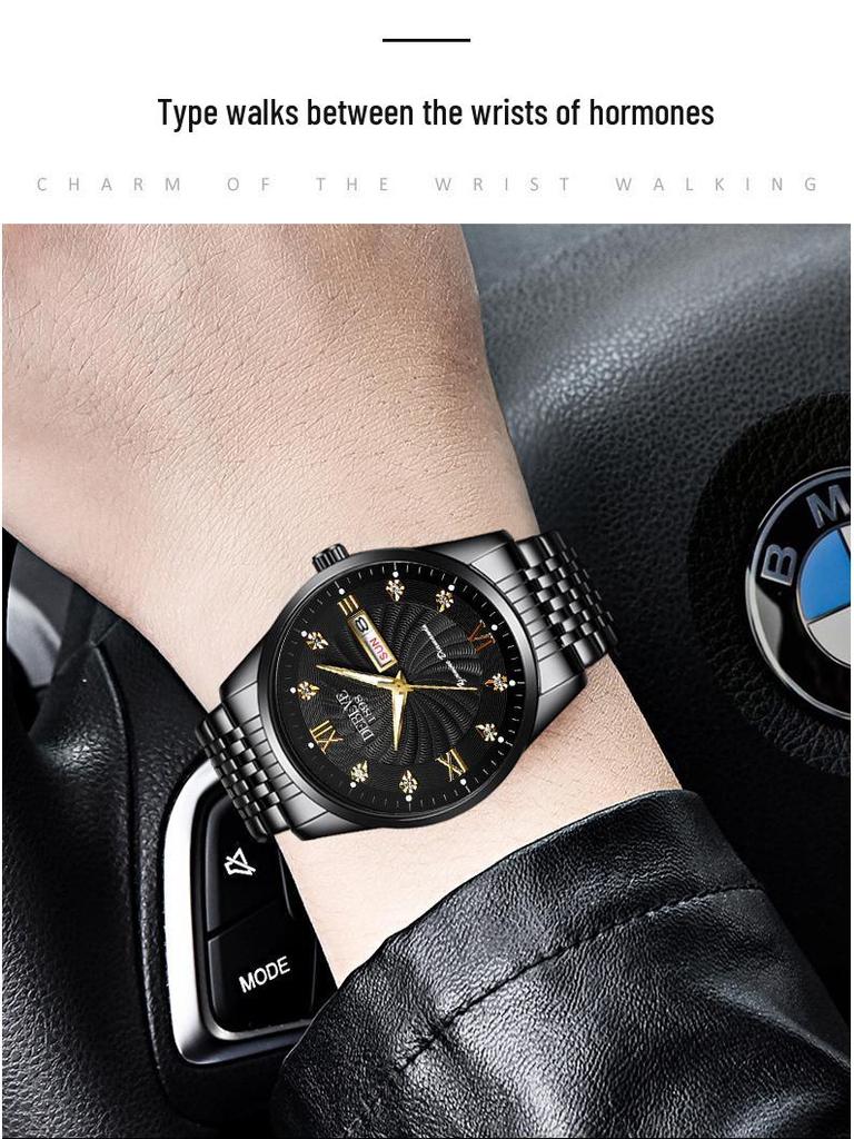 Men's High-End Waterproof Luminous Watch with Automatic Movement and Calendar