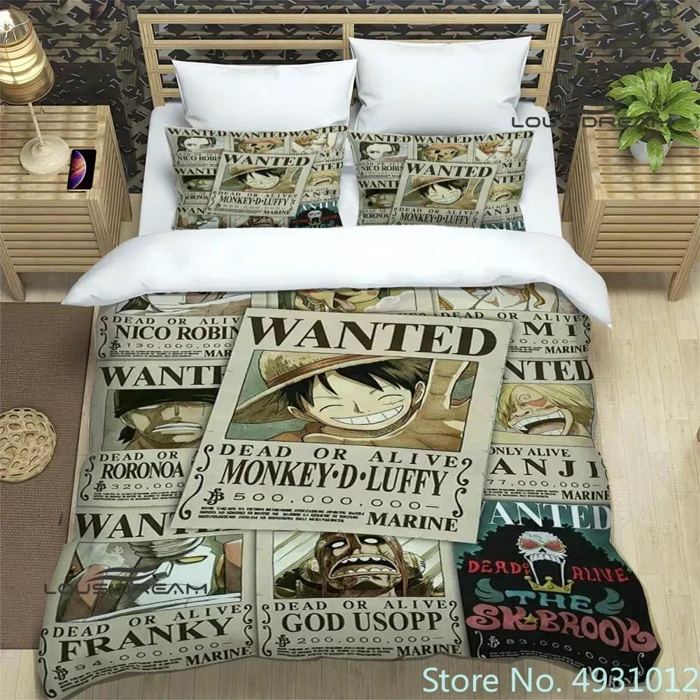 Cartoon One-Piece Bedding Sets Exquisite Supplies Pillowcase Anime Bedclothes 3D Printed Kids Adult Quilt Duvet Cover Gift
