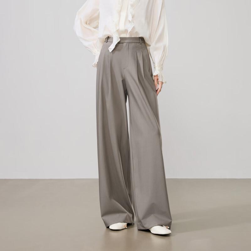 Women's High-Waisted Wide-Leg Suit Pants