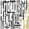 Militär Bausteine Mittelalter Mittelalterlicher Soldat Spartaner Krieger Kreuzritter Ritter Figuren Waffen Schwert Speer Armbrust MOC