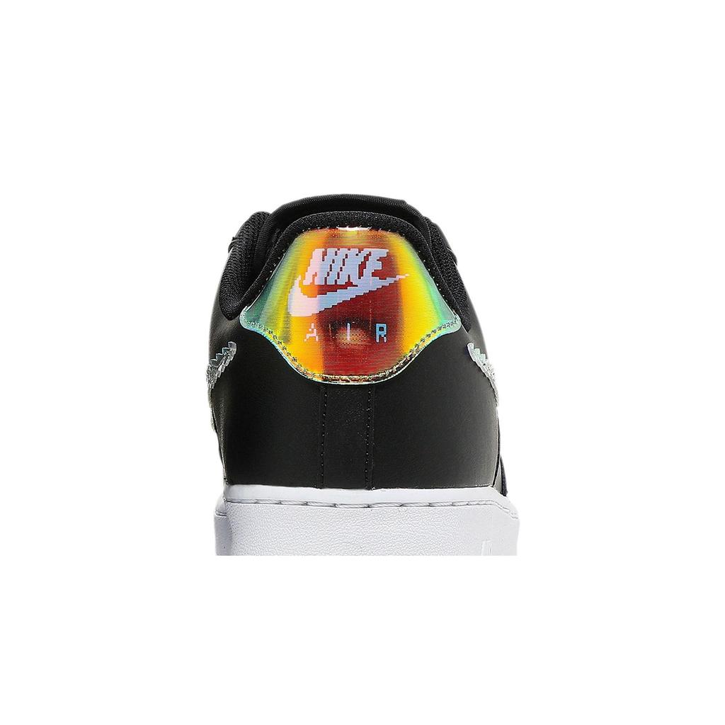 Nike Air Force 1 Low 'Iridescent Pixel - Black' (Unisex) Black / Multi-Color / White Skateboard Shoes CV1699 002