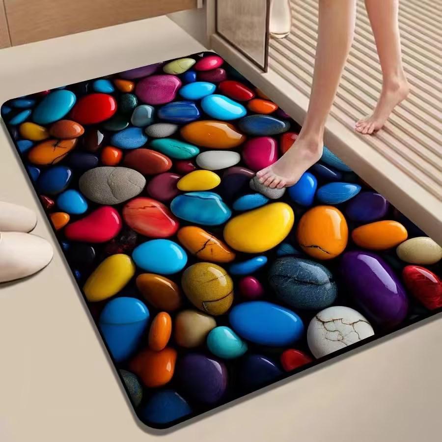 Diatomaceous Earth 3D Quick-Absorbing Non-Slip Bathroom Mat