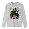 Vintage Sokak Giyimi The Kid LAROI Rapçi Yeşil Neon Şimşek Yıldız Baskılı Hip Hop Müzik Günlük Tişört vintage Yıkanmış moda