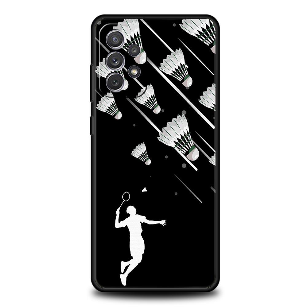 Phone Case For Samsung Galaxy A17 A15 A13 A51 A71 A41 A31 A21S A07 A03S A05 A35 A55 A23 A25 A33 A53 A73 5G Cover badminton