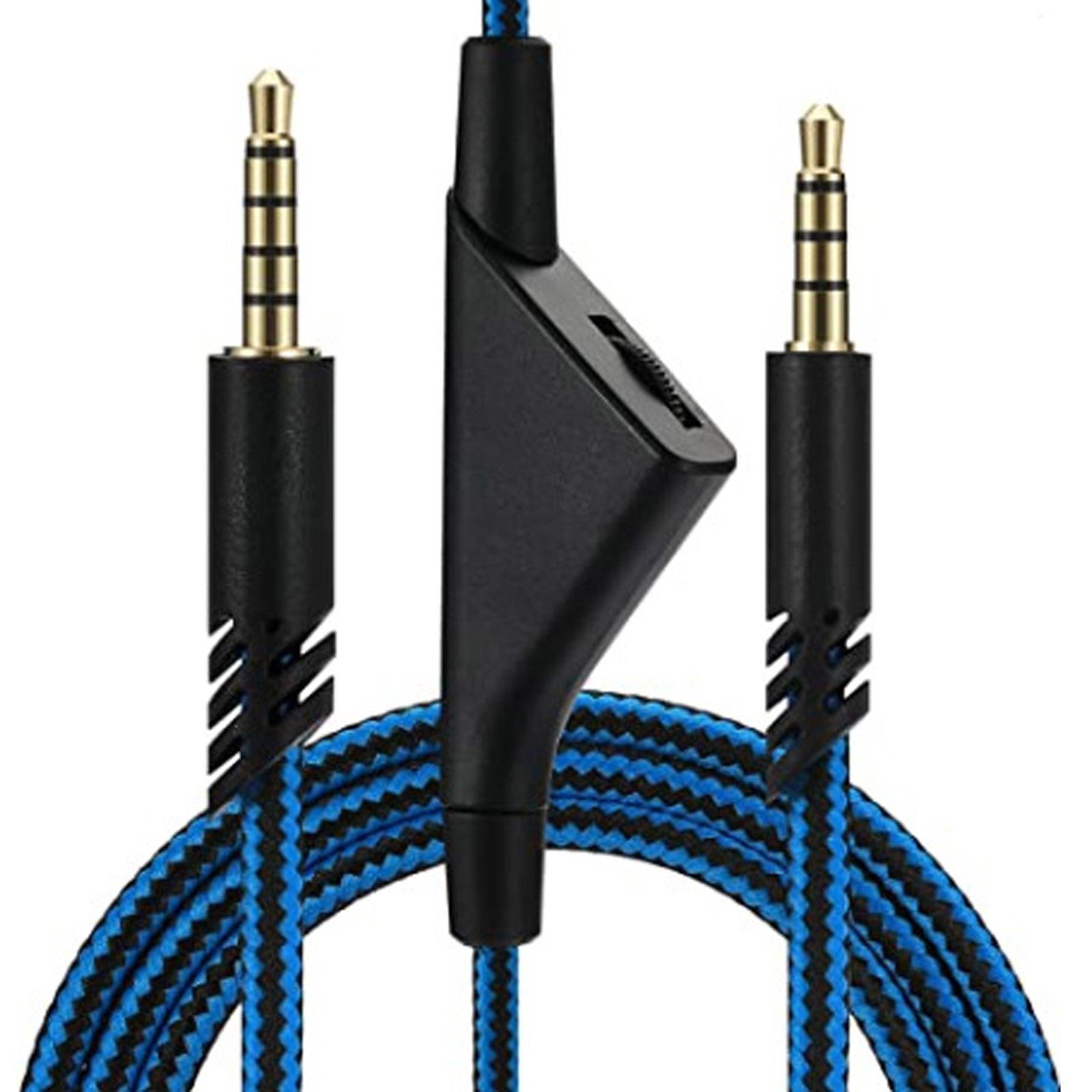 

Headphone Cable Cord with Inline Volume Control for A10 A40 Gaming Headset 3.5mm to 3.5mm Cord Audio Cable 200cm 1