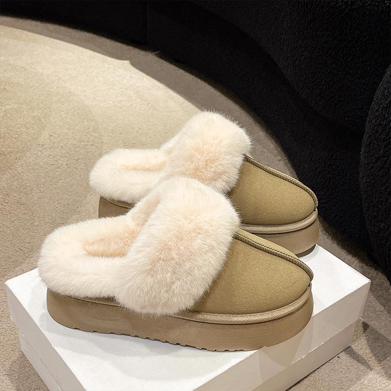 

Niche muffin thick-bottomed cool slippers for women s summer wear 2024 new casual versatile beach one-word cool slippers 35 абрикосовый