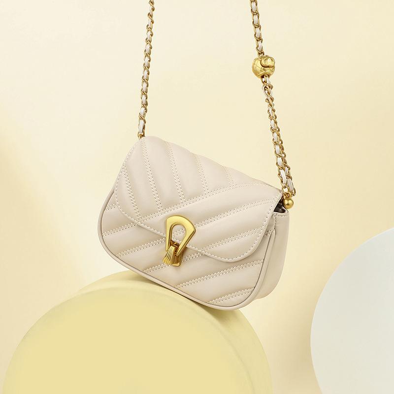 Women's Summer Crossbody Chain Bag: Small, Versatile, Light Luxury Shoulder Bag for Commuting