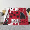 Gaston The Ladybird Soft Warm Blanket Sofa/Bed/Travel Love Gifts Ben And Hollys Ben Elf Princess Holly Gaston The Ladybird Wise