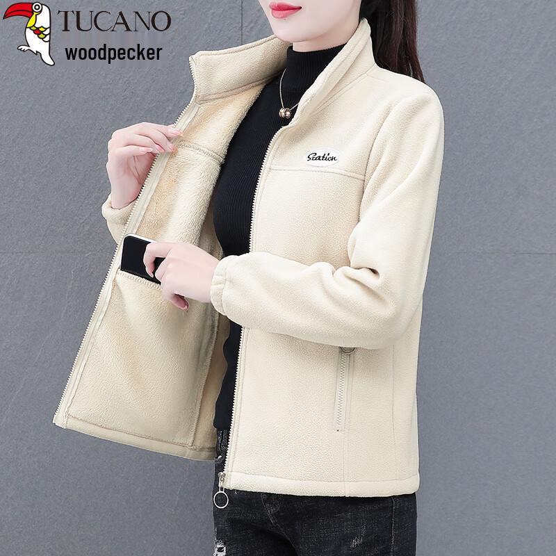 Woodpecker Women's Thickened Fleece Windproof Jacket