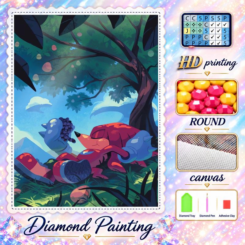 Knuckles the Echidna Diamond Painting Kit 5D Full Drill DIY Diamond Mosaic Wall Art Home Decor