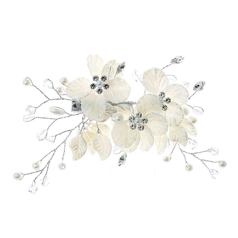 Beautiful Hair Accessories Crystal Pearl Hair Combs Bridal Clips Flower Hair Pin Bridesmaid Tiara