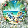 Metal Wall Art Palm Leaf Tropical Floral Plaque Decor for Home Bar Cafe Beach Party Living Room Bedroom Kitchen Bathroom Wall