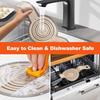 Large Silicone Bread Sling Dutch Oven - 9.5 Inch Non-Stick & Easy Clean Reble Silicone Bread Baking Mat. With Extra Long Handles Bread Baking Sheet