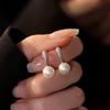 2026 New Style 925 Sterling Silver Tassel Pearl & Water Drop Zircon Stud Earrings for Women