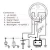 0-190Ohm Water Float Sensor+Water Level Gauge Red Color LED 52mm Water Tank Meter Indicator For Marine Car RV Camper Yacht 9-32V