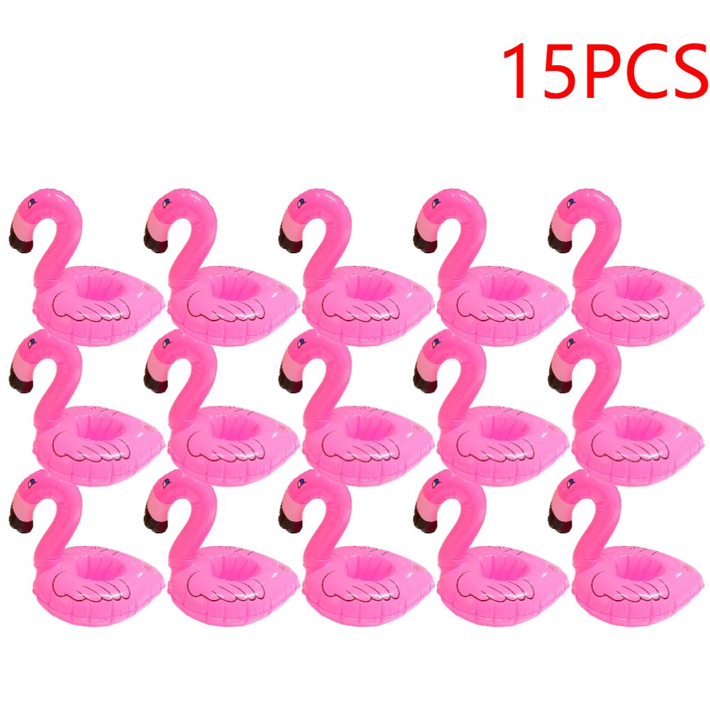 10-20PCS Water Coasters Floating Inflatable Cup Holder Swimming Pool Drink Float Toy Inflatable Pool Flamingo Party Decoration