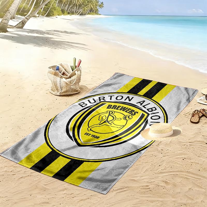 Burton Albion Fc Print Beach Towel Large Soft Quick Dry Towel For Beach Camping Swimming
