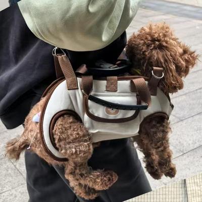Dog Carrier Outdoor Horizontal Dog Walking Bag Portable Ergonomic Pet Storage With Comfortable Carrying Design For Travel Outing