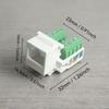 1/2Pcs Rj45 Panel Installation Module Shielded Solder-Free Network Cable Extender Panel Connector Cat.6 Network Cable Scoket