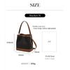 Daks Brown Barnet Dd Pattern Leather Medium Bucket Bag