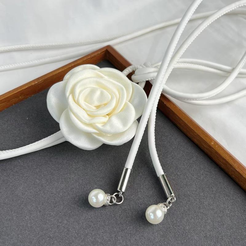 Trendy And Unique Double Layered Waist Rope In Black And White For Enhancements Dress