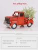 Hot-Selling Classic Christmas Pickup Truck Iron Decoration Model