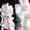 1Yard 18CM Wide Pleated Lace Ribbon Ruffle Lace Edge DIY Sewing Material