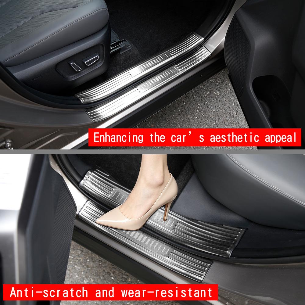 Stainless Steel Door Sill Scuff Plates for Toyota RAV4 (26 Models)