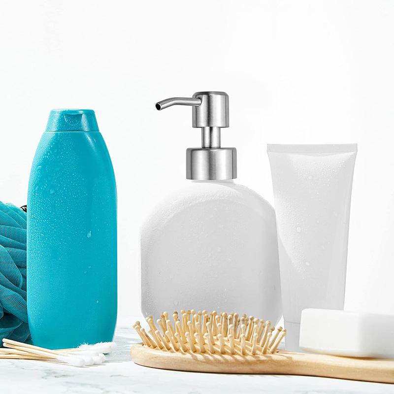 1/2Pcs Pump Dispenser Stainless Steel Soap Dispenser Pump for Standard 28/400 (26 Mm - 28mm) Neck Size Liquid Dispenser Tool