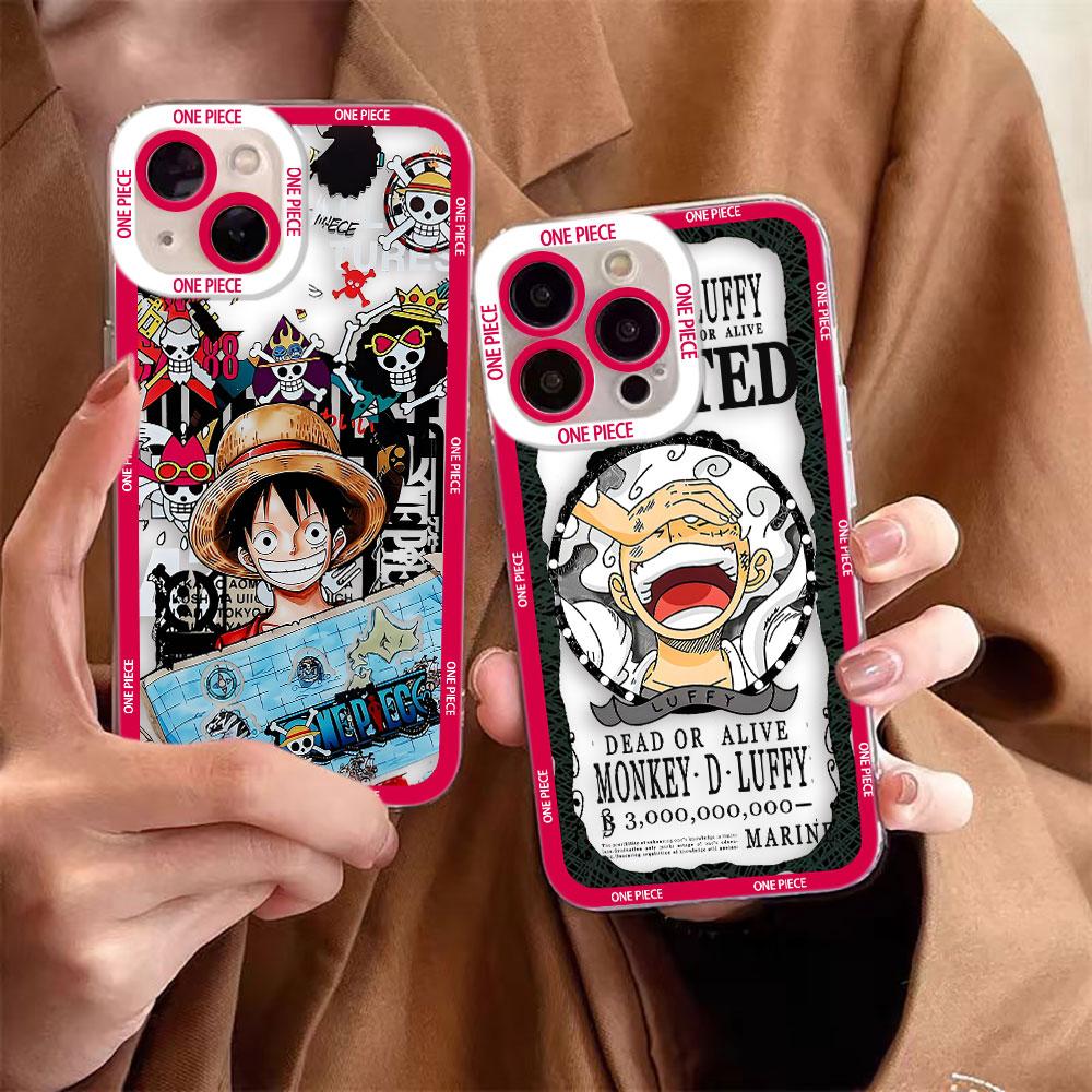 One P-Piece Luffy Nami Clear Phone Case For Samsung A02 A03 A04 A05 A05S A06 A7 A10 A12 A13 A14 A15 A16 A21S NOTE 10 20 Case