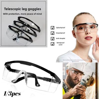 1/3Pcs Anti-Splash Work Safety Glasses Eye Protecting Lab Goggles Protective Industrial Wind Dust Proof Goggles Cycling Glasses