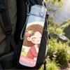 1PC Mom Daughter Floral Frame Cartoon Print 750ml Color Plastic Sports Water Bottle Leakproof Flip Straw Lid Suitable for Sports Office Home Use